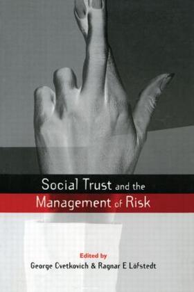 Cvetkovich / Lofstedt | Social Trust and the Management of Risk | Buch | 978-1-85383-604-6 | sack.de