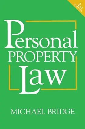 Bridge |  Personal Property Law | Buch |  Sack Fachmedien