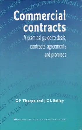 Thorpe / Bailey |  Commercial Contracts | Buch |  Sack Fachmedien