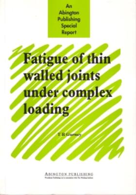 Gurney |  Gurney, T: FATIGUE OF THIN WALLED JOINTS | Buch |  Sack Fachmedien