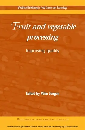 Jongen |  Fruit and Vegetable Processing | eBook | Sack Fachmedien