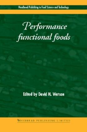 Watson |  Performance Functional Foods | Buch |  Sack Fachmedien