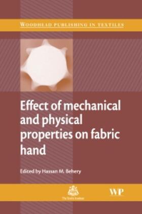 Behery |  Effect of Mechanical and Physical Properties on Fabric Hand | Buch |  Sack Fachmedien