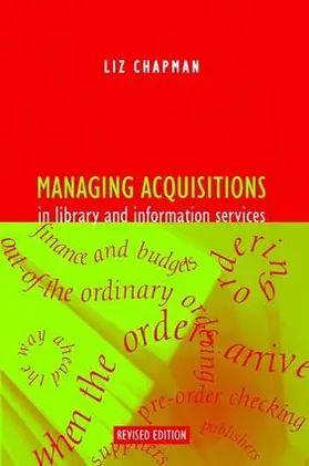 Chapman |  Managing Acquisitions in Library and Information Services | Buch |  Sack Fachmedien