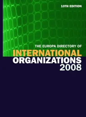  Europa Directory of International Organizations 2008 | Buch |  Sack Fachmedien