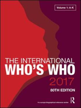 Publications |  The International Who's Who 2017 | Buch |  Sack Fachmedien