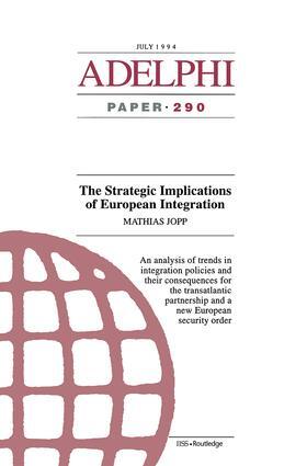 Matthias |  The Strategic Implications of European Integration | Buch |  Sack Fachmedien