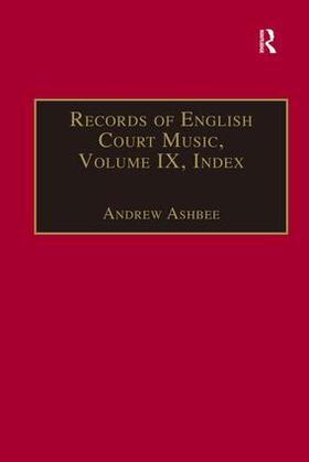 Ashbee |  Records of English Court Music | Buch |  Sack Fachmedien