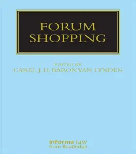 Baron van Lynden |  Forum Shopping | Buch |  Sack Fachmedien