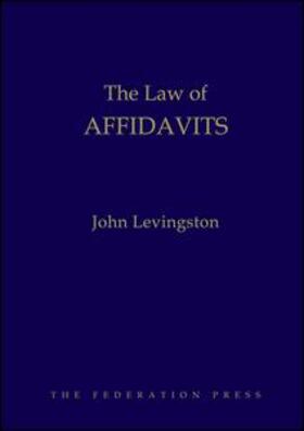 Levingston |  The Law of Affidavits | Buch |  Sack Fachmedien