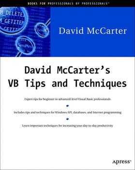 McCarter |  David McCarter's VB Tips and Techniques | Buch |  Sack Fachmedien