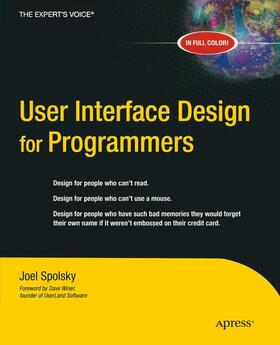 Spolsky |  User Interface Design for Programmers | Buch |  Sack Fachmedien