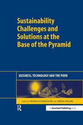 Kandachar / Halme |  Sustainability Challenges and Solutions at the Base of the Pyramid | Buch |  Sack Fachmedien