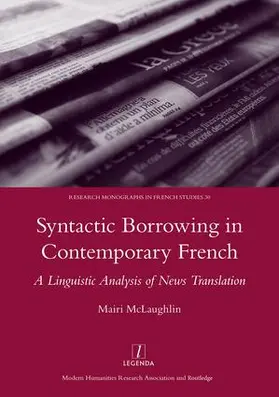 MaLaughlin |  Syntactic Borrowing in Contemporary French | Buch |  Sack Fachmedien