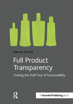 Arratia |  Full Product Transparency | Buch |  Sack Fachmedien