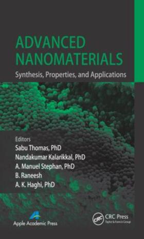 Thomas / Kalarikkal / Stephan |  Advanced Nanomaterials | Buch |  Sack Fachmedien