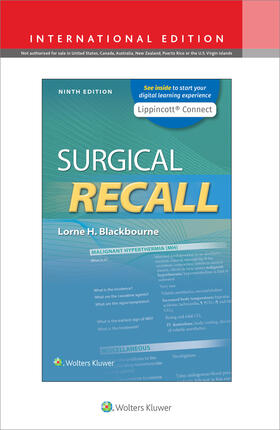 Blackbourne |  Surgical Recall, International Edition | Buch |  Sack Fachmedien