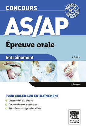 Gassier |  Entraînement Concours AS/AP épreuve orale | eBook | Sack Fachmedien