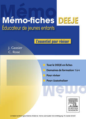 Gassier / Rose |  Mémo-Fiches DEEJE - Diplôme d'État d'éducateur de jeunes enfants | eBook | Sack Fachmedien