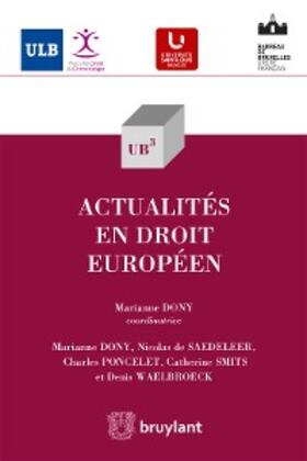 de Sadeleer / Poncelet / Smits |  Actualités en droit européen | eBook | Sack Fachmedien