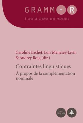 Lachet / Meneses-Lerín / Roig |  Contraintes linguistiques | eBook | Sack Fachmedien