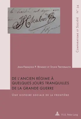 Bonnot / Freyermuth |  De l'Ancien Régime à quelques jours tranquilles de la Grande Guerre | eBook | Sack Fachmedien