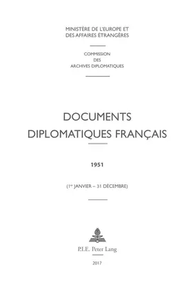 Ministère des Affaires étrangères |  Documents diplomatiques français | eBook | Sack Fachmedien