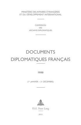 Ministère des Affaires étrangères |  Documents diplomatiques français | eBook | Sack Fachmedien