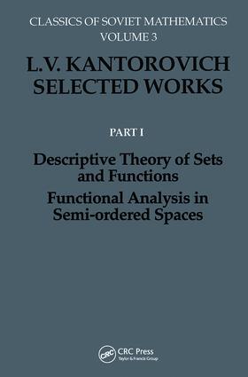 Kantorovich |  Descriptive Theory of Sets and Functions. Functional Analysis in Semi-ordered Spaces | Buch |  Sack Fachmedien