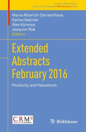 Alberich-Carramiñana / Roé / Galindo |  Extended Abstracts February 2016 | Buch |  Sack Fachmedien