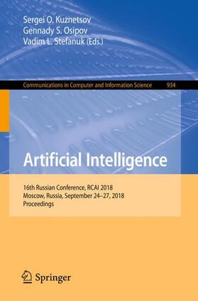 Kuznetsov / Stefanuk / Osipov |  Artificial Intelligence | Buch |  Sack Fachmedien