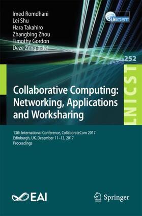 Romdhani / Shu / Zeng |  Collaborative Computing: Networking, Applications and Worksharing | Buch |  Sack Fachmedien