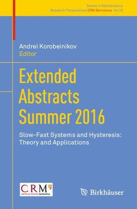 Korobeinikov |  Extended Abstracts Summer 2016 | Buch |  Sack Fachmedien