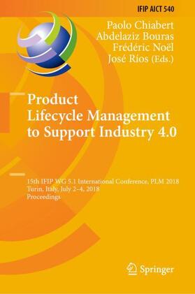 Chiabert / Ríos / Bouras |  Product Lifecycle Management to Support Industry 4.0 | Buch |  Sack Fachmedien