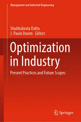 Datta / Davim |  Optimization in Industry | eBook | Sack Fachmedien