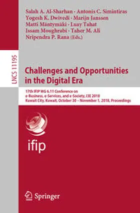 Al-Sharhan / Simintiras / Dwivedi |  Challenges and Opportunities in the Digital Era | eBook | Sack Fachmedien