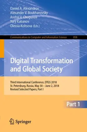 Alexandrov / Boukhanovsky / Koltsova |  Digital Transformation and Global Society | Buch |  Sack Fachmedien