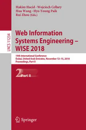 Hacid / Cellary / Wang |  Web Information Systems Engineering – WISE 2018 | eBook | Sack Fachmedien