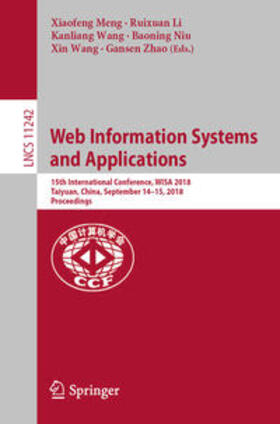 Meng / Li / Wang |  Web Information Systems and Applications | eBook | Sack Fachmedien