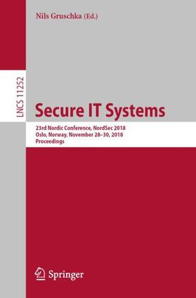 Gruschka |  Secure IT Systems | Buch |  Sack Fachmedien