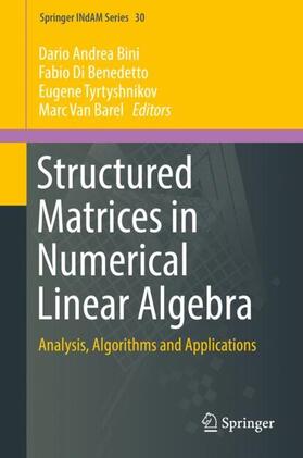 Bini / Van Barel / Di Benedetto |  Structured Matrices in Numerical Linear Algebra | Buch |  Sack Fachmedien