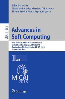 Batyrshin / Ponce Espinosa / Martínez-Villaseñor |  Advances in Soft Computing | Buch |  Sack Fachmedien