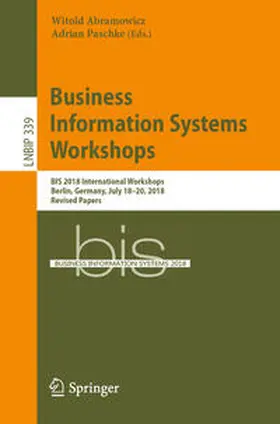 Abramowicz / Paschke | Business Information Systems Workshops | E-Book | sack.de