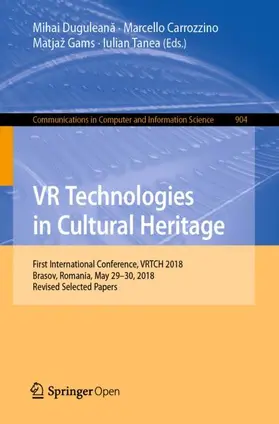 Duguleana / Duguleana / Tanea |  VR Technologies in Cultural Heritage | Buch |  Sack Fachmedien