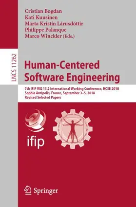 Bogdan / Kuusinen / Winckler |  Human-Centered Software Engineering | Buch |  Sack Fachmedien