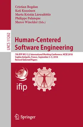 Bogdan / Kuusinen / Lárusdóttir |  Human-Centered Software Engineering | eBook | Sack Fachmedien