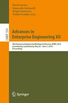 Aveiro / Guizzardi / Guerreiro |  Advances in Enterprise Engineering XII | eBook | Sack Fachmedien