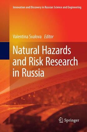 Svalova |  Natural Hazards and Risk Research in Russia | Buch |  Sack Fachmedien