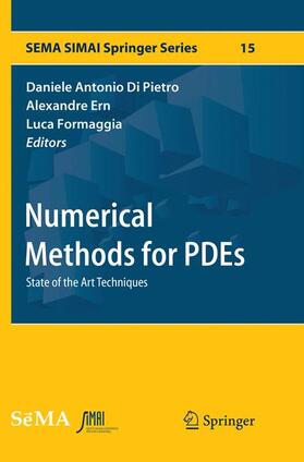 Di Pietro / Formaggia / Ern |  Numerical Methods for PDEs | Buch |  Sack Fachmedien