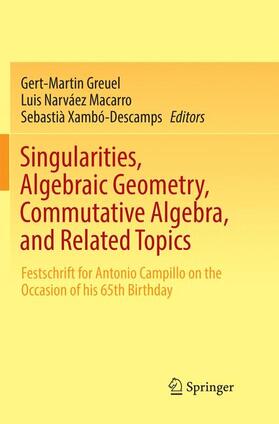 Greuel / Xambó-Descamps / Narváez Macarro |  Singularities, Algebraic Geometry, Commutative Algebra, and Related Topics | Buch |  Sack Fachmedien